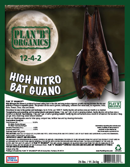 Plan "B" Organics™ 12-4-2 Bat Guano