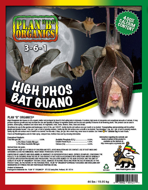 Plan B ORGANICS® High Phos 3-6-1 Bat Guano