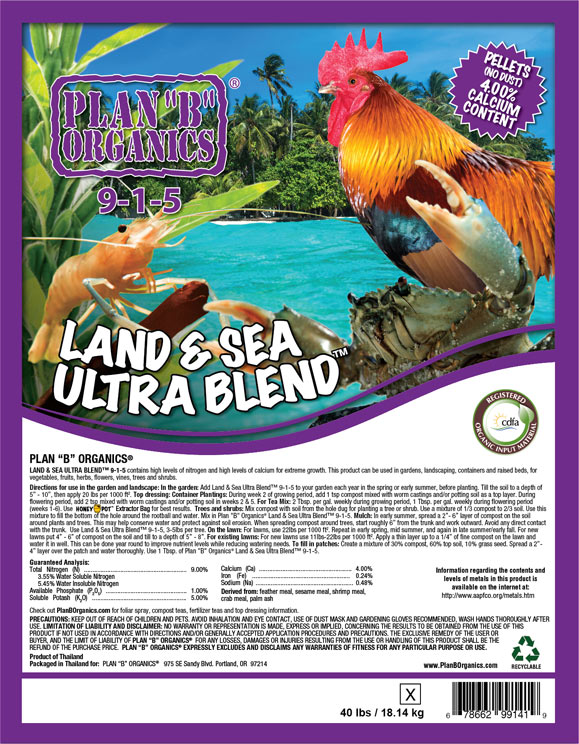 Plan "B" Organics™ land & sea Ultra blend™