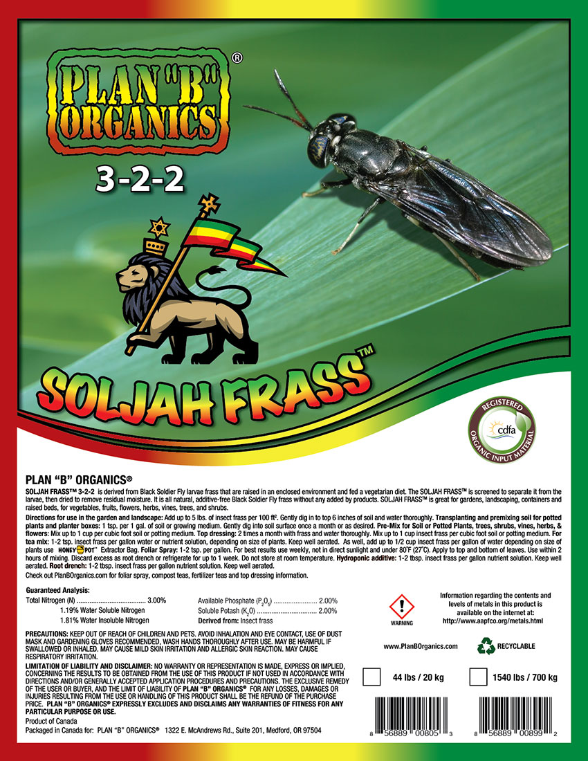 Plan "B" Organics™ SolJah Frass™ 3-2-4