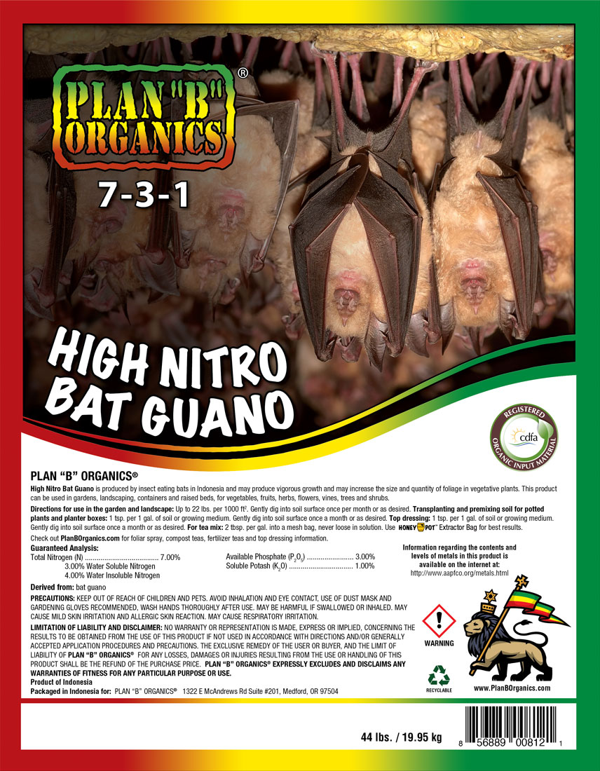 Plan B ORGANICS® High Nitro Bat Guano 7-3-1