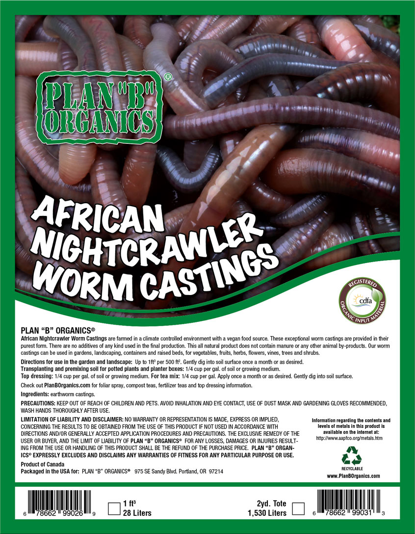 Plan B Organics™ Worm Castings